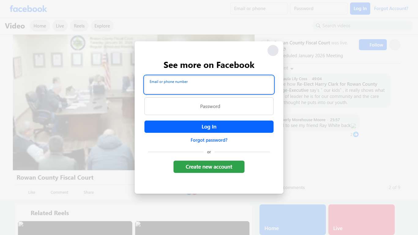 Regular Scheduled January 2026 Meeting Rowan County Fiscal Court Facebook